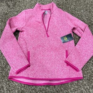 Pink Quarter-Zip Pullover